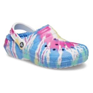 Crocs Men's or Women's Lined Tie Dye Clogs for $26