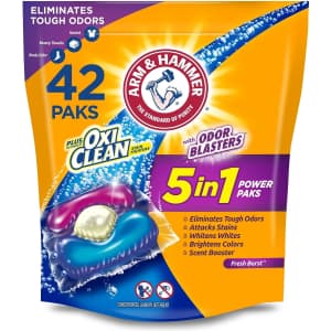 Arm & Hammer Plus OxiClean With Odor Blasters Laundry Detergent Power Paks 42ct for $4.90 via Sub & Save