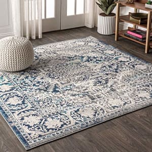 JONATHAN Y MDP100B-6SQ Modern Persian Vintage Medallion Indoor Area-Rug Country Floral for $76