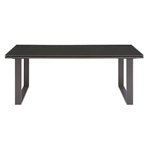 Modway Fortuna Aluminum Glass Outdoor Patio 44" Coffee Table in Brown for $156