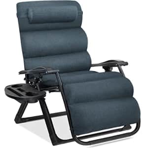 Best Choice Products Oversized Zero Gravity Chair, Folding Outdoor Patio Recliner, XL Anti Gravity for $80