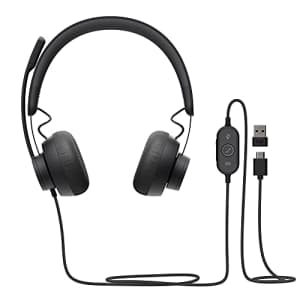 Logitech Zone Wired Noise Cancelling Headset, Certified for Microsoft Teams with Advanced for $138