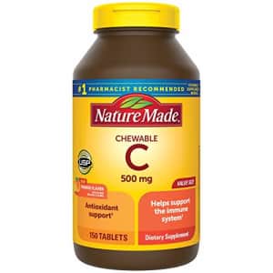 Nature Made Chewable Vitamin C 500 mg Tablets, 150 Count Value Size to Help Support the Immune for $24