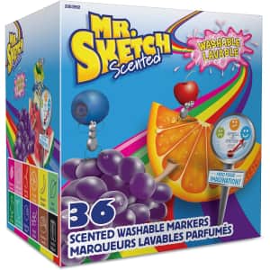 Mr. Sketch 36-Count Scented Washable Markers for $14