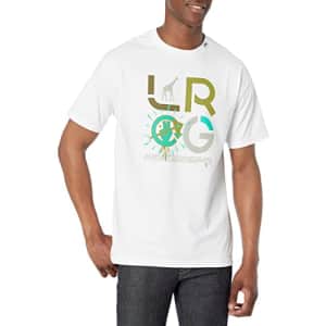 LRG Lifted Research Group Men's Peace of Mind Collection T-Shirt, White, XL for $16