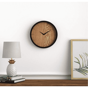 Rivet Modern Minamalist Wood-Face Clock for $29