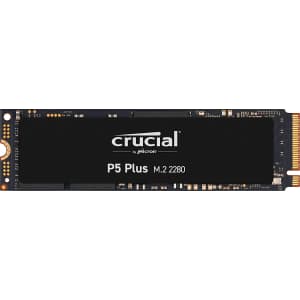 Crucial P5 Plus 1TB PCIe Gen4 NVMe M.2 Gaming SSD for $46