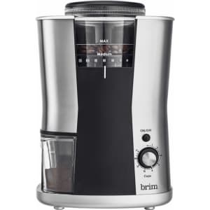 brim Conical Burr Coffee Grinder for $36