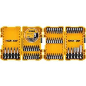 DeWalt Tough Grip 70-Piece Steel Hex Shank Screwdriver Bit Set for $15