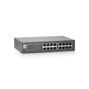 CP Technologies LevelOne GEU-1621 16-Port Gigabit Desktop Switch for $44