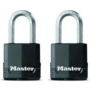 Master Lock Magnum Covered Laminated Steel Lock 2-Pack for $21