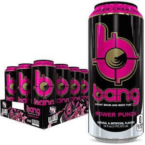 VPX Bang Power Punch Energy Drink, 0 Calories, Sugar Free with Super Creatine, 16 Fl Oz (Pack of 12) for $35