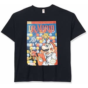 Nintendo Men's T-Shirt, Black, Medium for $10
