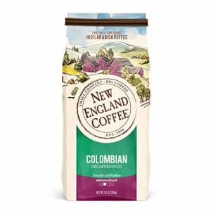 New England Coffee Colombian Decaffeinated Medium Roast Ground Coffee 10 oz. Bag for $3
