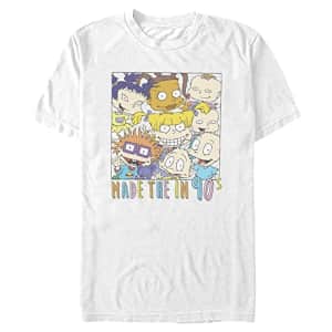 Nickelodeon Men's Big & Tall Made in The 90's T-Shirt, White, 3X-Large Tall for $23