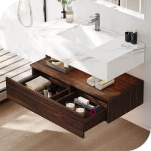 Yitahome 40" Modern Floating Bathroom Vanity Cabinet with 2 Drawers for $390