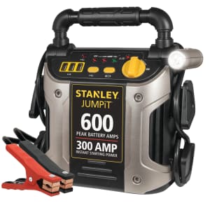 Stanley Tools Stanley 600/300-Amp 12V Jump Starter w/ LED Light and USB for $40 Stanley Tools Stanley 600/300-Amp 12V Jump Starter w/ LED Light and USB for $40