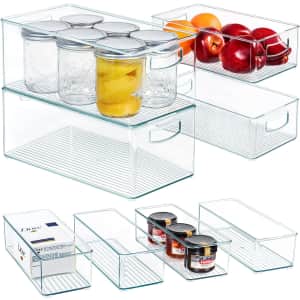 Hudgan Stackable Pantry Organizer Bins 8-Pack for $31 w/ Prime