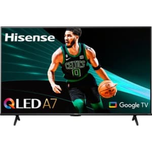 Hisense 55A76K 55" QLED 4K UHD Smart Google TV for $270