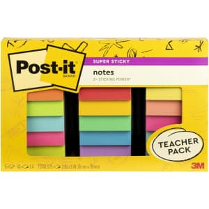 Post-it Super Sticky Notes Teacher Pack for $9