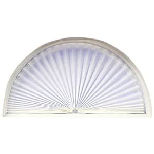 Redi Shade No Tools Original Arch Light Filtering Pleated Fabric Shade White, 72 in x 36 in for $23
