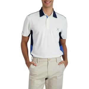 Chaps Men's Performance Color Block Golf Polo for $7
