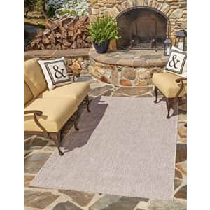 Unique Loom Collection Casual Transitional Solid Heathered Indoor/Outdoor Flatweave Area Rug (2' x for $15 Unique Loom Collection Casual Transitional Solid Heathered Indoor/Outdoor Flatweave Area Rug (2' x for $15