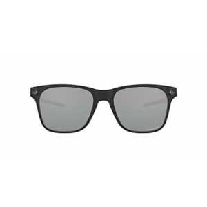 Oakley Men's OO9451 Apparition Sunglasses, Satin Black/Prizm Black Mirrored, 55 mm for $129