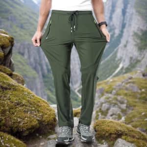 Men's Quick Dry Hiking Pants for $12
