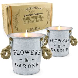 Tofu Outdoor Citronella Candles 2-Pack for $20