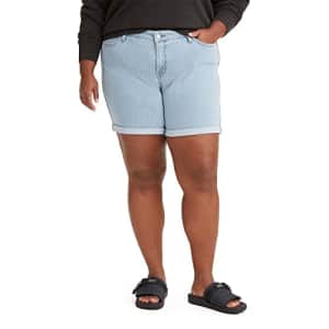 Levi's Women's Plus-Size Shorts, (New) Lapis Outsider-Medium Indigo, 37 for $7