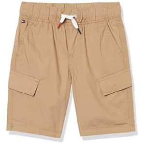 Tommy Hilfiger Boys' Little Drawstring Pocket Short, Cargo Kelp 22, 4 for $47