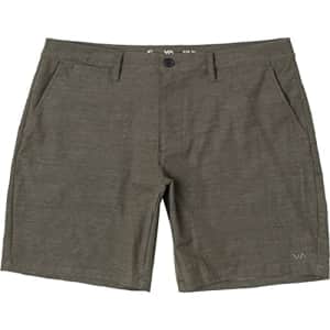 RVCA Boys' Elastic Wasit 17" Hybrid Stretch Walkshort, Back in/Olive, 28 for $22 RVCA Boys' Elastic Wasit 17" Hybrid Stretch Walkshort, Back in/Olive, 28 for $22