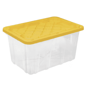 HDX 27-Gallon Tough Storage Tote for $15