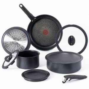 T-fal Ingenio Nonstick Cookware Set 10 Piece, Induction, Oven Broiler Safe 500F, Cookware, Pots and for $103