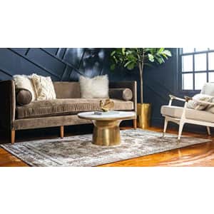 Unique Loom Sofia Collection Area Rug - Salle Garnier (2' 2" x 3' 1", Light Brown/ Brown) for $12