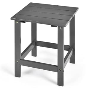 Giantex Outdoor Side Table, 15 Square Wood End Table with Slatted Design, Sturdy Construction, Easy for $40 Giantex Outdoor Side Table, 15 Square Wood End Table with Slatted Design, Sturdy Construction, Easy for $40