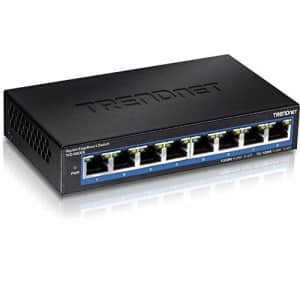 TRENDnet 8-Port Gigabit EdgeSmart Switch, 8 x Gigabit Ports, 16Gbps Switch Capacity, Ethernet for $38 TRENDnet 8-Port Gigabit EdgeSmart Switch, 8 x Gigabit Ports, 16Gbps Switch Capacity, Ethernet for $38