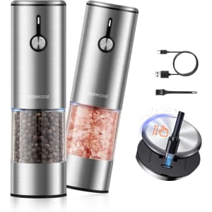 Gormode USB Rechargeable Electric Salt and Pepper Grinder Set for $22 Gormode USB Rechargeable Electric Salt and Pepper Grinder Set for $22