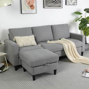 78" Modular Sectional Sofa Couch for $234