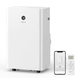 DELLA 14,000 BTU Portable Air Conditioner, Work with Alexa and WiFi Cools Up To 650 Sq.Ft, Geo for $429 DELLA 14,000 BTU Portable Air Conditioner, Work with Alexa and WiFi Cools Up To 650 Sq.Ft, Geo for $429