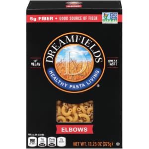 Dreamfields 13.25-oz. Healthy Pasta Living Pasta Elbows 12-Pack for $31