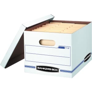 Bankers Box STOR/FILE Basic Duty File Storage Box 12-Pack for $26