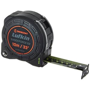 Lufkin Shockforce G2 33-ft Nite Eye Magnetic Tape Measure- LM1235CMEB-02 for $38