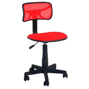 Urban Shop Swivel Mesh Task Chair, Red for $54