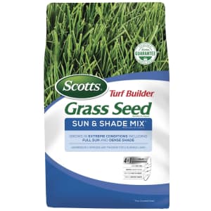 Scotts Turf Builder Grass Seed Sun & Shade Mix 3-lb. Bag for $13 Scotts Turf Builder Grass Seed Sun & Shade Mix 3-lb. Bag for $13