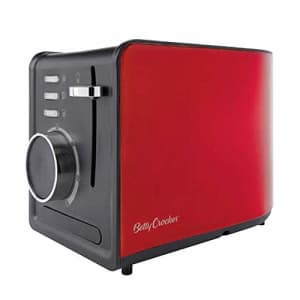 Betty Crocker BR-603 2-Slice Multifunctional Toaster, Red for $51