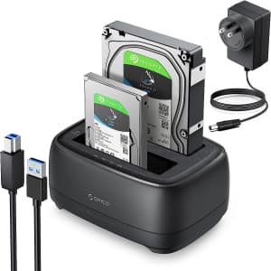 Orico Dual Bay External Hard Drive Docking Station for $34