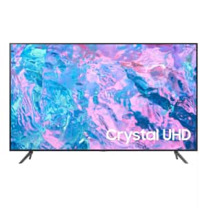 Samsung CU7000 UN43CU7000 43" 4K HDR LED Crystal UHD Smart TV for $280