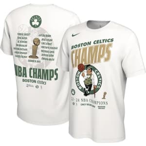 Nike 2024 NBA Champions Boston Celtics T-Shirts at Dick's Sporting Goods: 50% off